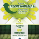 1'5 € / Bote bolas<br />Rotación: 1 - 15 de cada mes.<br /><br />PUNTO OFICIAL BALLWAYS de REPRESURIZACIÓN - Linkpadel.com<br /><br />Sabemos que con 3 ó 4 partidos las pelotas ya han perdido la presión necesaria. Su apariencia es muy buena, pero, ya no botan lo suficiente por lo que no se puede seguir jugando con ellas.<br /><br />Linkpadel te ofrece la solución alargando la vida útil de tus bolas de pádel ó...