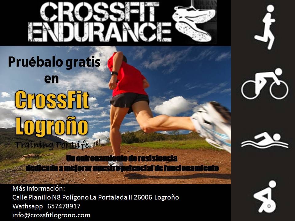 Si eres #Runner, Triatleta, Maratoniano, Ciclista, Nadador, o te gustan las pruebas de media-larga distancia y tienes algún objetivo a corto-medio plazo CrossFit Endurance es para ti.<br />"#CrossFit Endurance es un programa de entrenamiento deportivo de resistencia dedicado a mejorar nuestro potencial de funcionamiento. Con una cuidadosa programación, donde la base es la mejora de la técnica,...